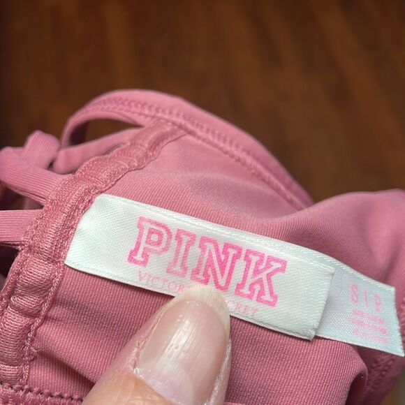 PINK Sports Bra, Rose, Ultimate Unlined, Small - Picture 4 of 5